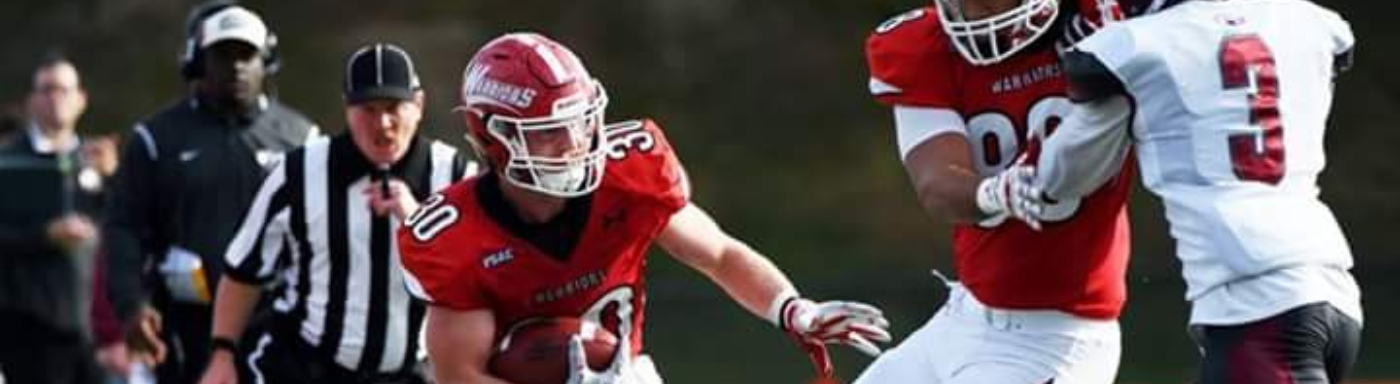 Sean Roth playing ESU football