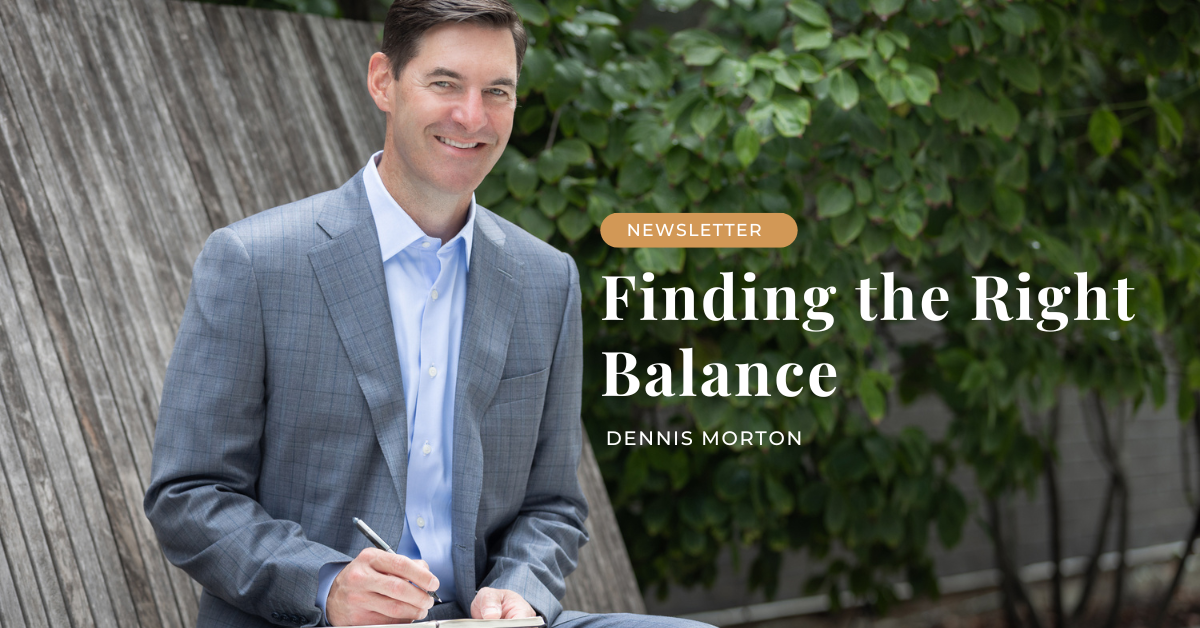 Finding the Right Balance